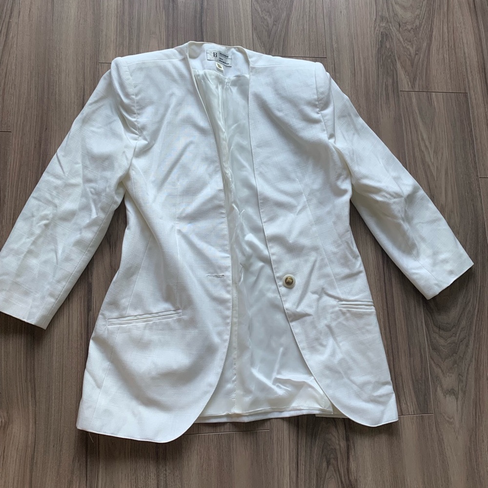 Braemar by Jeremy Scott Cream Blazer